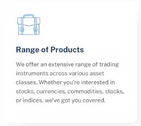range of products