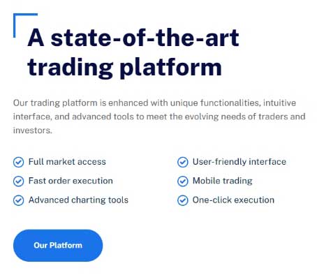 a state of the art trading platform